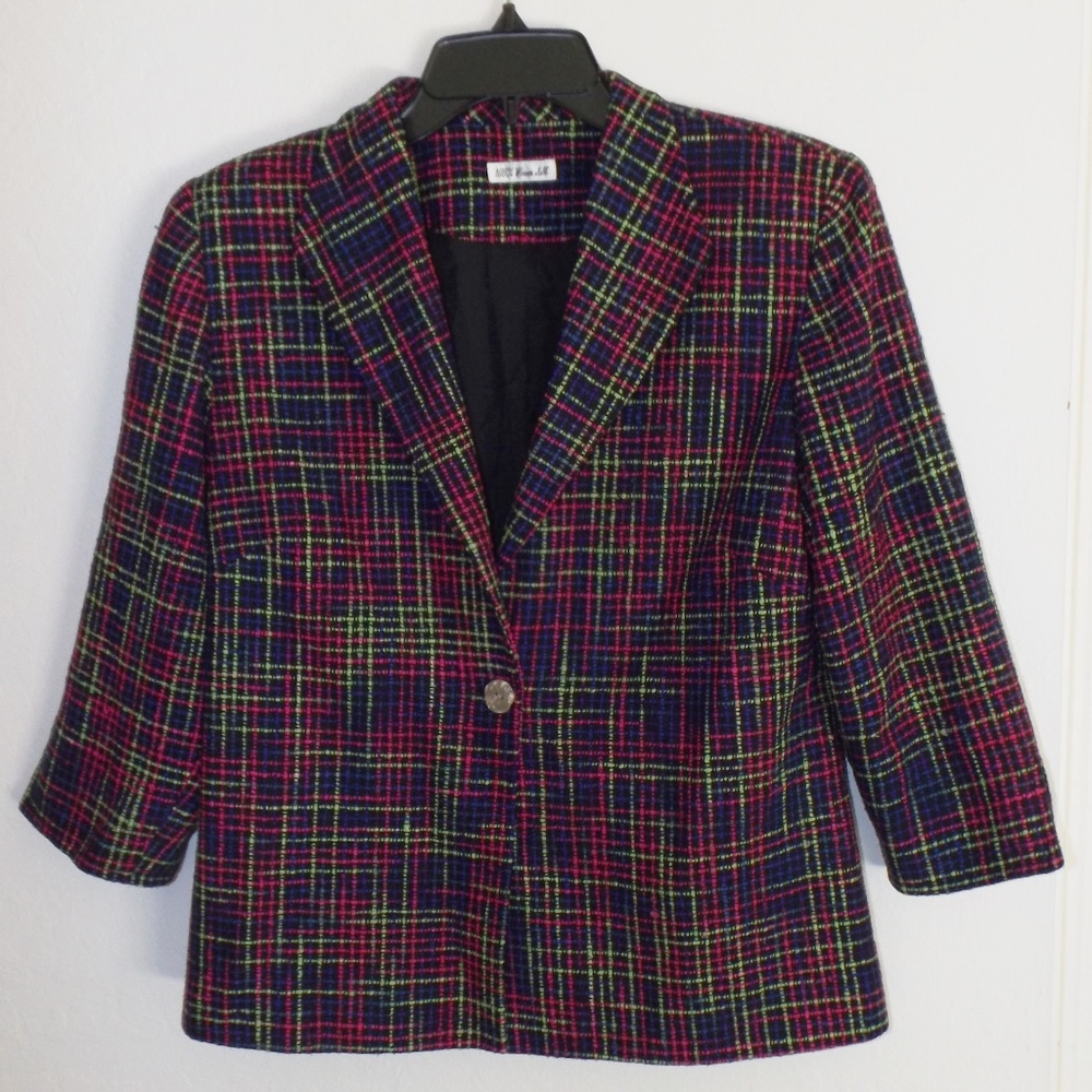 Woven silk jacket.Size 6(S) (#EV348)